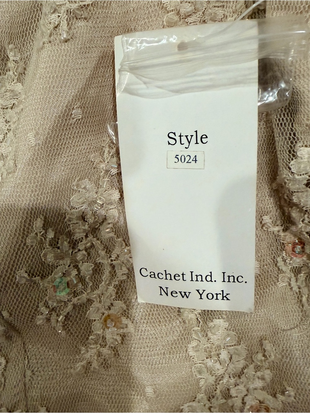 Cachet Lace Bodice maxiDress in Light Taupe - Picture 6 of 7
